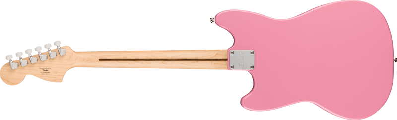 Squier Sonic Mustang HH, Maple Fingerboard, White Pickguard, Flash Pink