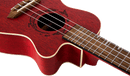Flight Gemstone DUC380 Coral Electric Concert Ukulele. With Gig Bag