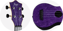Flight TUS-65  Shimmer ABS Soprano Travel Ukulele. Amethyst