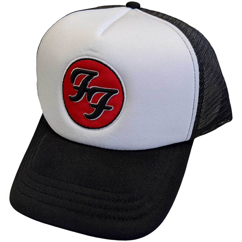 Foo Fighters (FF Logo)Black & White Mesh-Back Cap