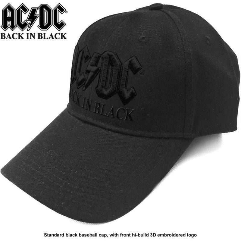 AC/DC (Back In Black) Baseball Cap - The Musicstore UK