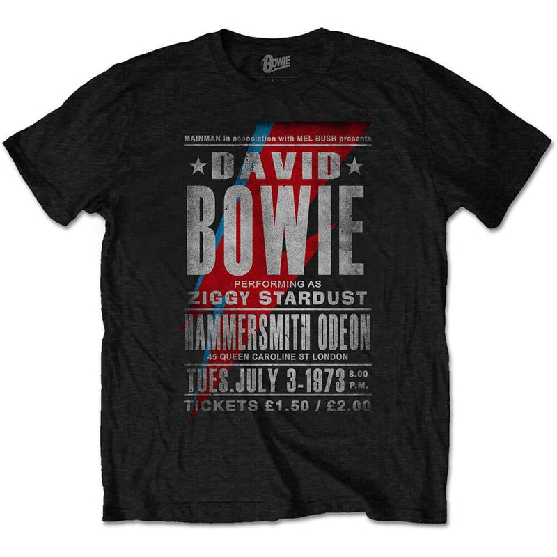 David Bowie (Hammersmith Odeon) Unisex T-Shirt - The Musicstore UK