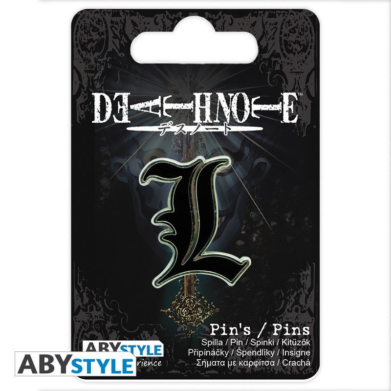 Deathnote (L) Metal Pin Badge - The Musicstore UK