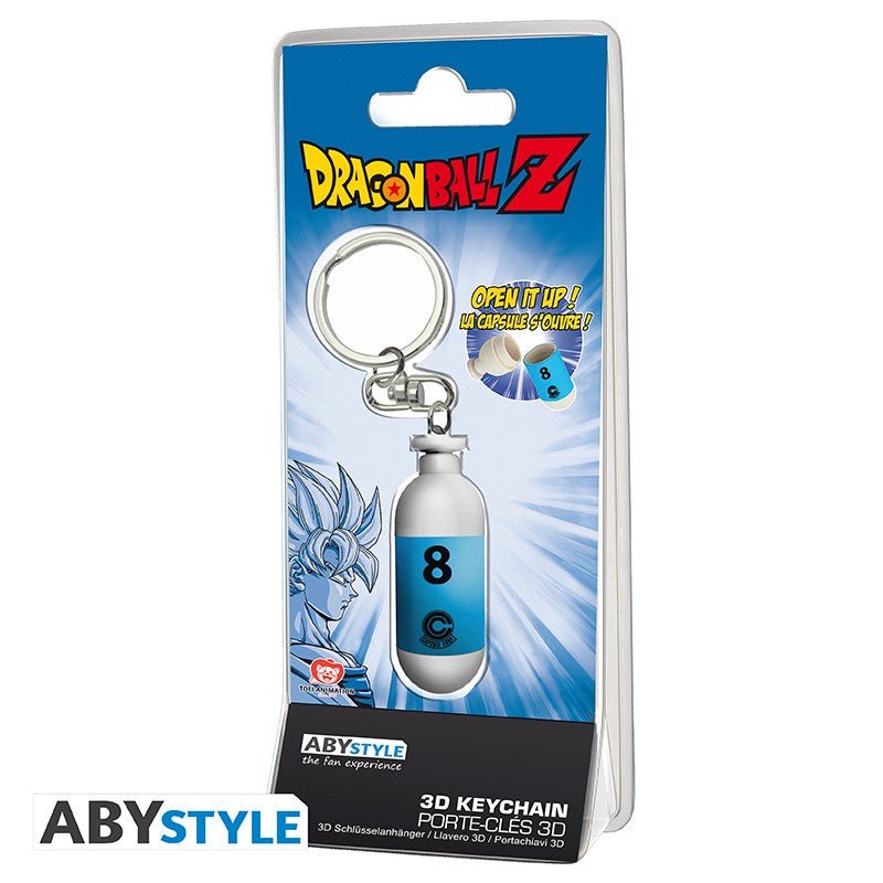 Dragon Ball (DBZ/ Blue Plastic Capsule" X2) 3D Keychain - The Musicstore UK