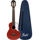 Flight Iris Concert Ukulele. Red (With Bag) - The Musicstore UK