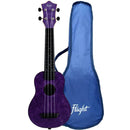 Flight TUS-65 Shimmer ABS Soprano Travel Ukulele. Amethyst - The Musicstore UK