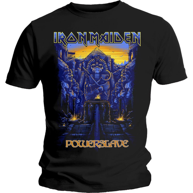 Iron Maiden (Dark Ink Powerslaves) Unisex T-Shirt - The Musicstore UK