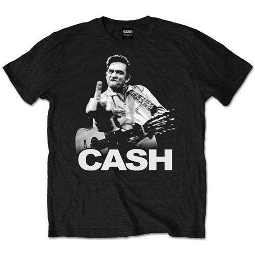 Johnny Cash Finger Unisex T-Shirt - The Musicstore UK