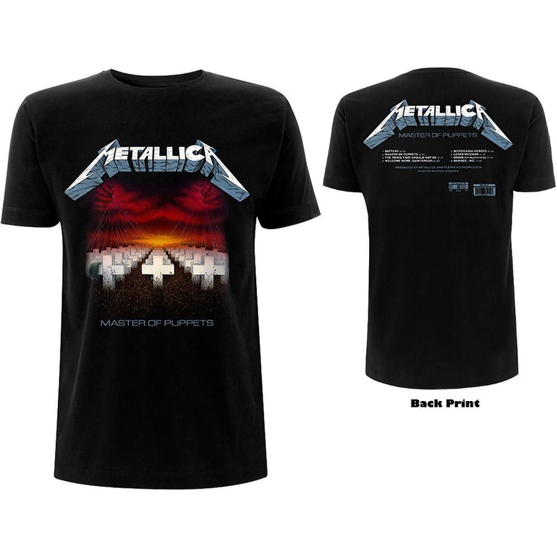 Metallica (Master Of Puppets Tracks) T-Shirt - The Musicstore UK
