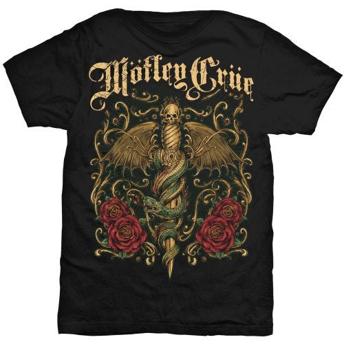 Motley Crue Exquisite Dagger Unisex T-Shirt - The Musicstore UK