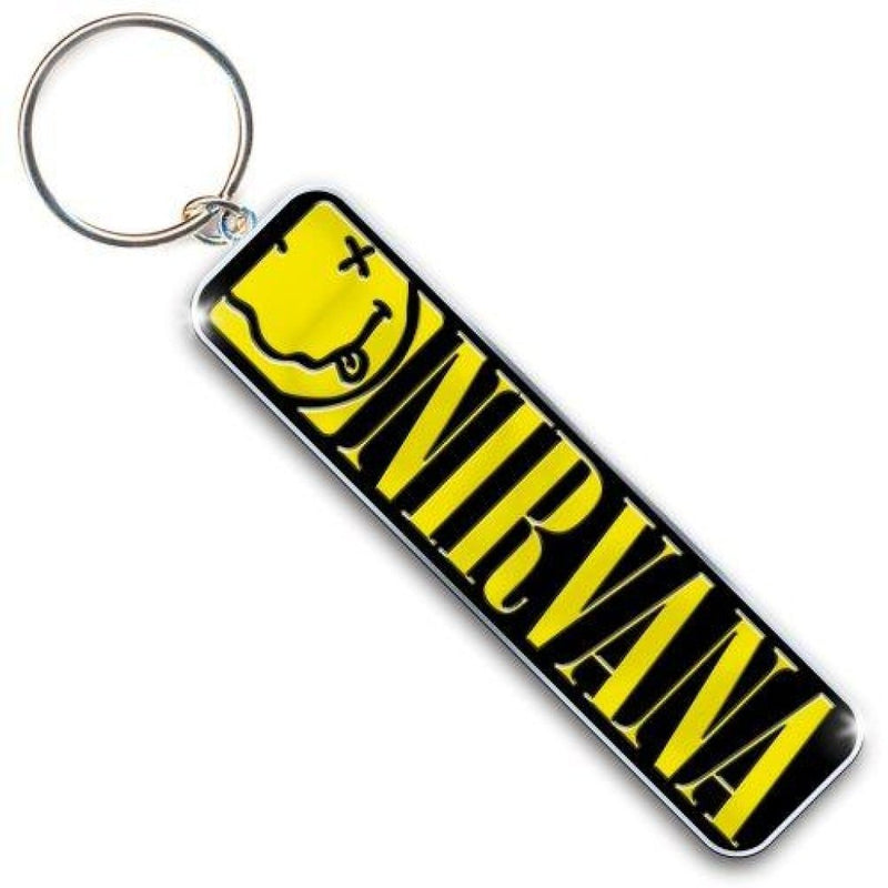Nirvana (Smiley & Logo) Keychain - The Musicstore UK