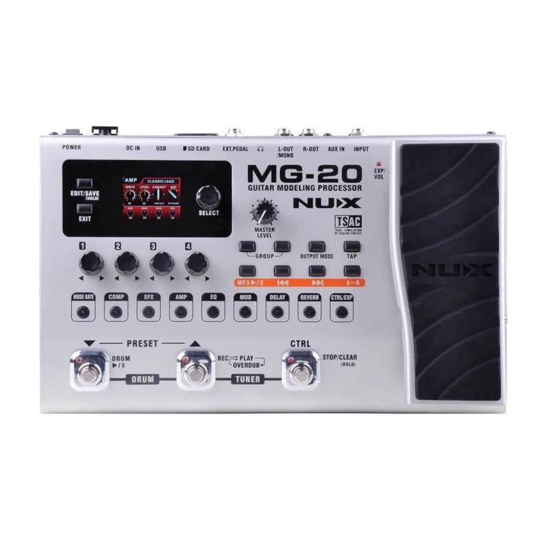NUX MG-20 Modelling Guitar Effects Processor Pedal - The Musicstore UK