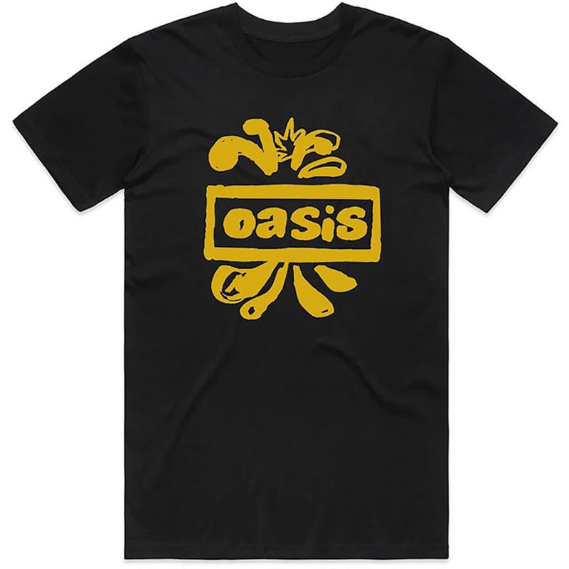 Oasis (Drawn Logo) Black Unisex T-Shirt - The Musicstore UK