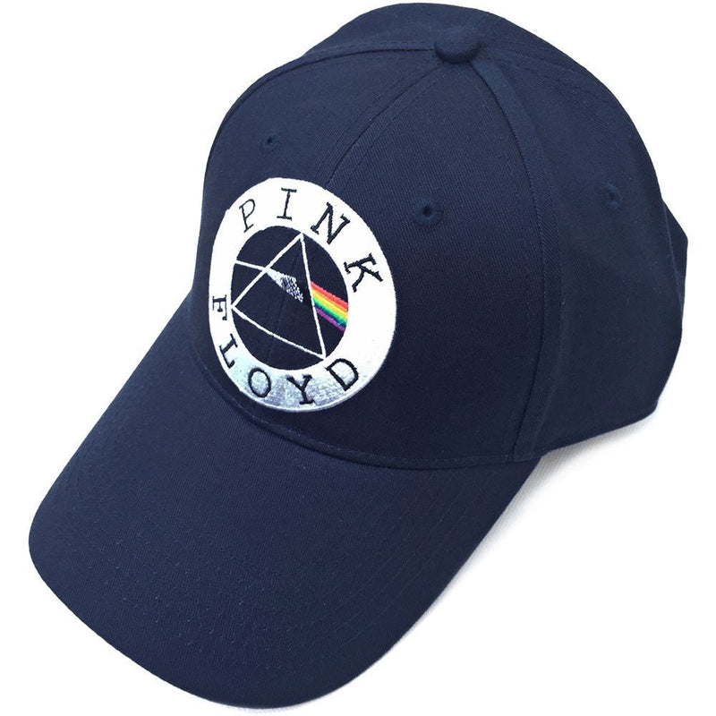 Pink Floyd (Circle Logo) Navy Unisex Baseball Cap - The Musicstore UK