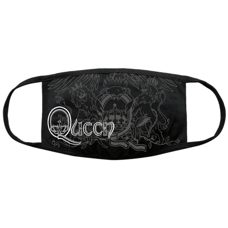 Queen (Retro Logo & Crest) Face Mask - The Musicstore UK