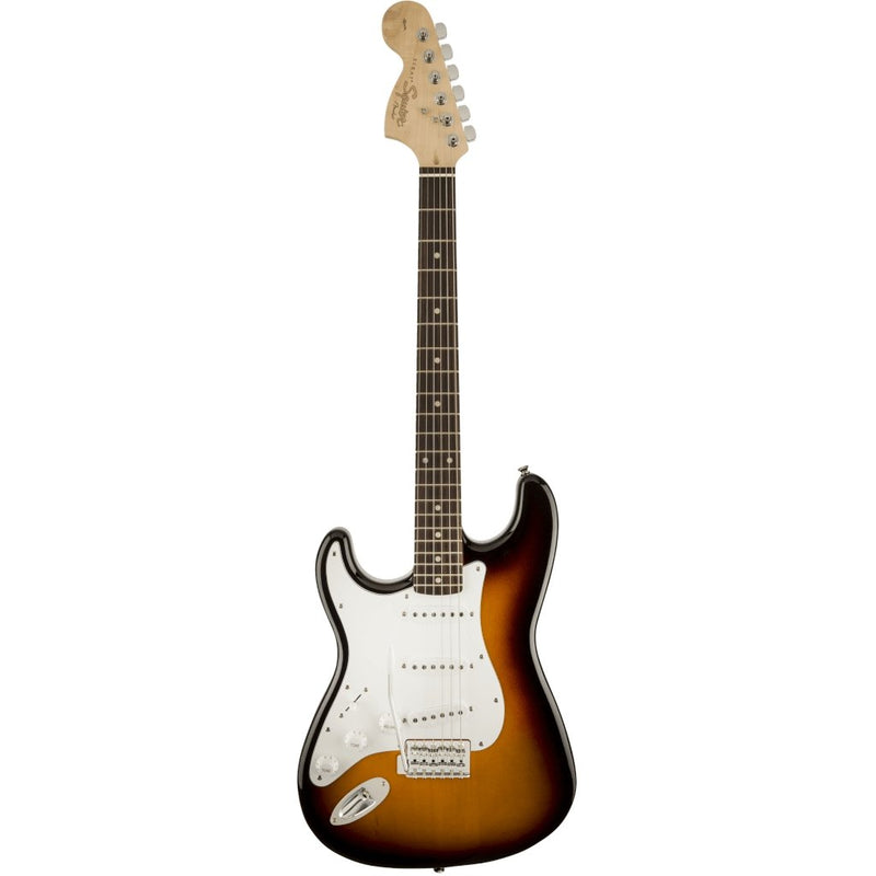 Squier (Affinity Series Stratocaster) Left-Handed. Laurel Fingerboard. Brown Sunburst - The Musicstore UK