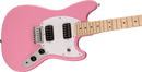 Squier Sonic Mustang HH, Maple Fingerboard, White Pickguard, Flash Pink