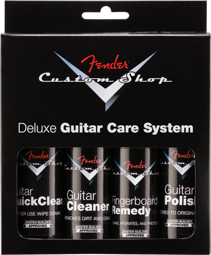 Fender Custom Shop Deluxe Guitar Care System. 4 Pack. Black