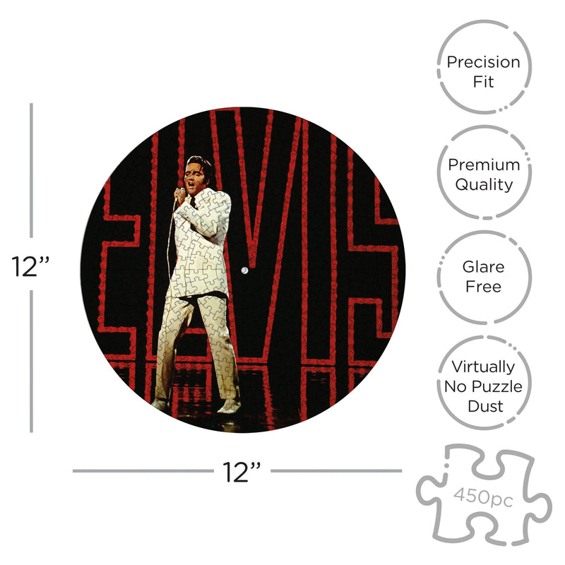 Elvis 68′ Comeback 450 Piece Picture Disc Jigsaw Puzzle