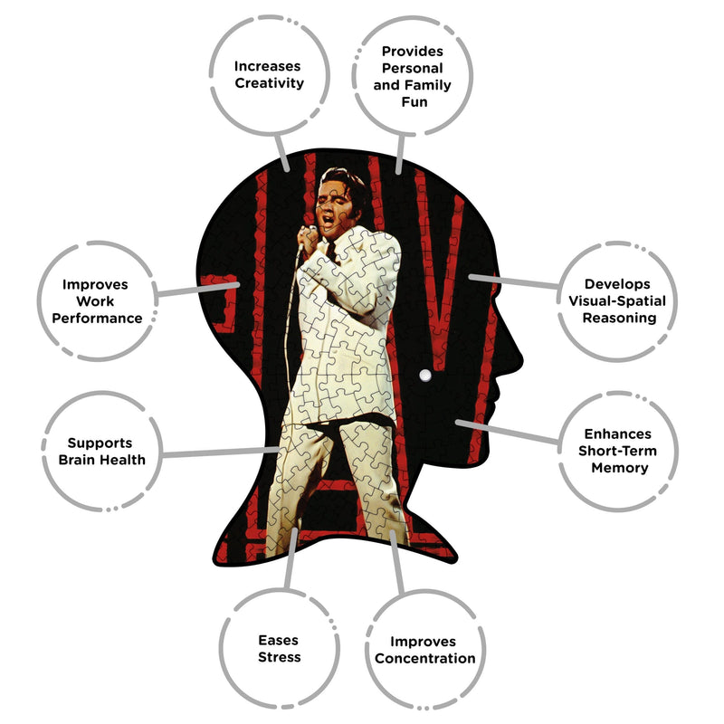 Elvis 68′ Comeback 450 Piece Picture Disc Jigsaw Puzzle