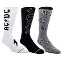 AC/DC Unisex Sock Gift Box: (3 in a Pack) Logos (Multicolour) (UK Size 6.5 - 11)