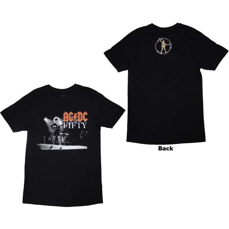 AC/DC (On Stage 50) Unisex T-Shirt (Back print)