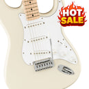 Squier Affinity Series Stratocaster, Maple Fingerboard, White Pickguard, Olympic White