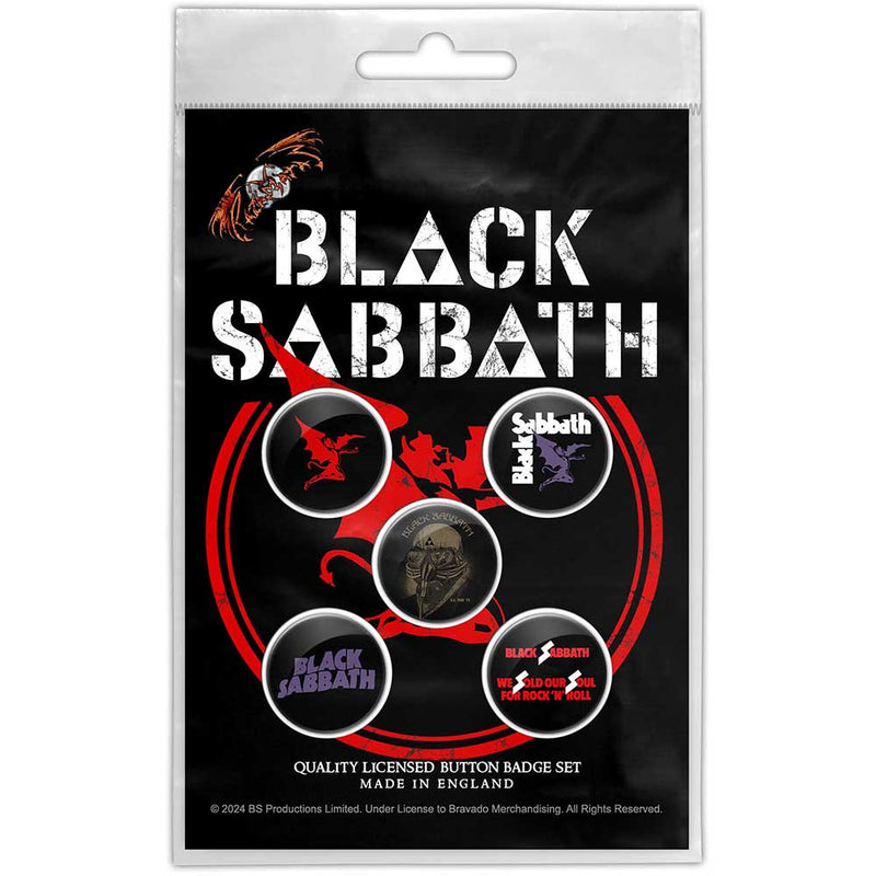 Black Sabbath (Red Devil) Button Badge Pack