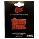 David Bowie Pin Badge: Rebel Rebel