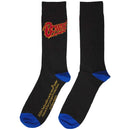 David Bowie Unisex Ankle Socks: Logo Blue Contrast (Black) (UK Size 6 - 11)