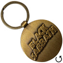 Black Sabbath Metal Keychain: 3D Wavy Logo (Double Sided)