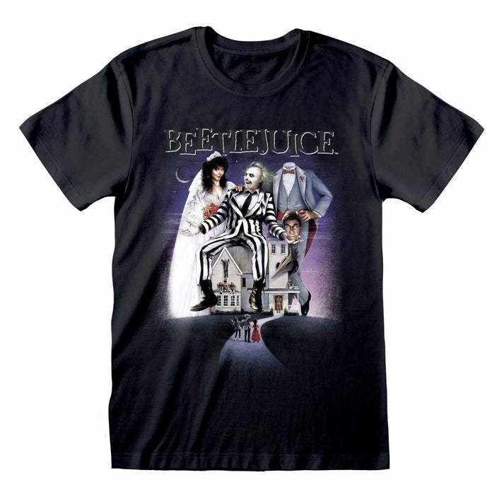 Beetlejuice (Poster) Unisex Black T-Shirt
