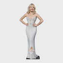 Sabrina Carpenter Silver Dress Lifesize Cardboard Cut Out (with Mini Cutout)