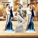 Freddie Mercury Shelf Top Cutout Pack of Three Cardboard Cutouts Height 31cm