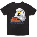 Chris Stapleton Unisex Stone Wash T-Shirt: Eagle (Charcoal Grey) Limited Edition