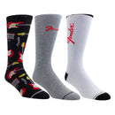 Fender Unisex Sock Guitar Tin: (3 Pairs per pack) Logos (Multicolour) (UK Size 6.5 - 11)