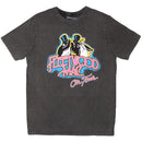 Fleetwood Mac Unisex Stone Wash T-Shirt: On Tour (Charcoal Grey) Limited Edition