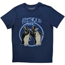 Fleetwood Mac Unisex T-Shirt: Penguins (Denim Blue)