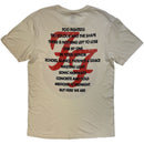 Foo Fighters Unisex T-Shirt: 1995-2025 Albums (Natural) (Back Print)