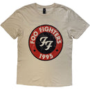 Foo Fighters Unisex T-Shirt: 1995-2025 Albums (Natural) (Back Print)