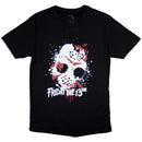 Friday the 13th Unisex T-Shirt: Jason Blood Splat (Black)
