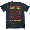 Guns N' Roses Unisex T-Shirt: UYI Tour '91 (Black) (Back Print & Wash Collection)