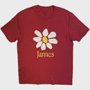 James Unisex T-Shirt: Daisy Logo (Red)