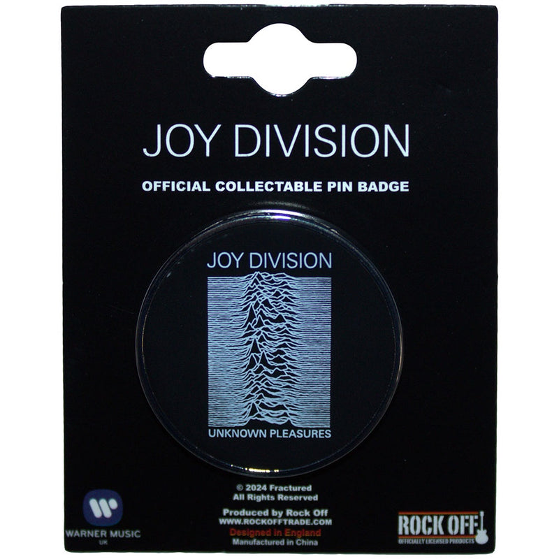 Joy Division Pin Badge: Unknown Pleasures