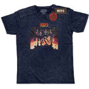 KISS Unisex T-Shirt: Destroyer (Navy Blue) (Wash Collection)