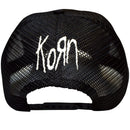 Korn Unisex Mesh Back Cap: Sonic Silver Logo (Black) (Back Print)