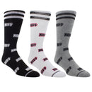 KISS Unisex Sock Gift Box: (3 Per Pack) Logos (Multicolour) (UK Size 6.5 - 11)