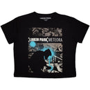 Linkin Park Ladies Crop Top: Meteora Drip Collage (Black)