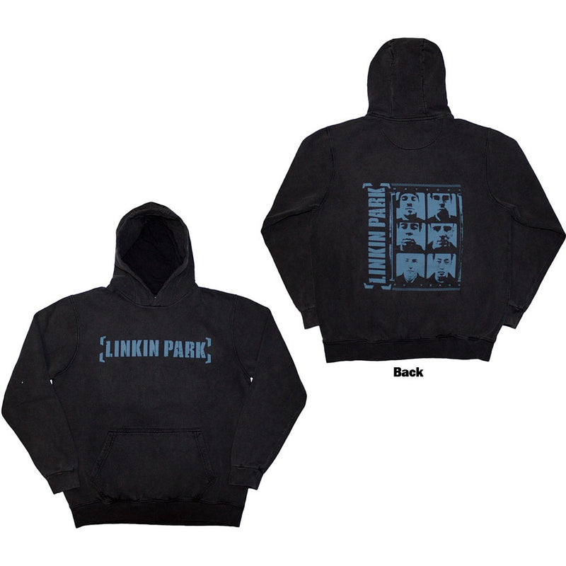 Linkin Park Unisex Pullover Hoodie: Meteora Portraits (Back Print & Wash Collection)