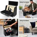 Legend Vinyl - Vinyl Record Storage Case Front Opening Holds Up To 35 LPs